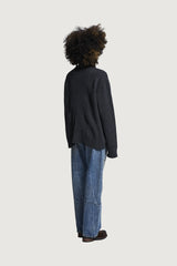 HELSINKI HALF-ZIP SWEATER DARK GREY