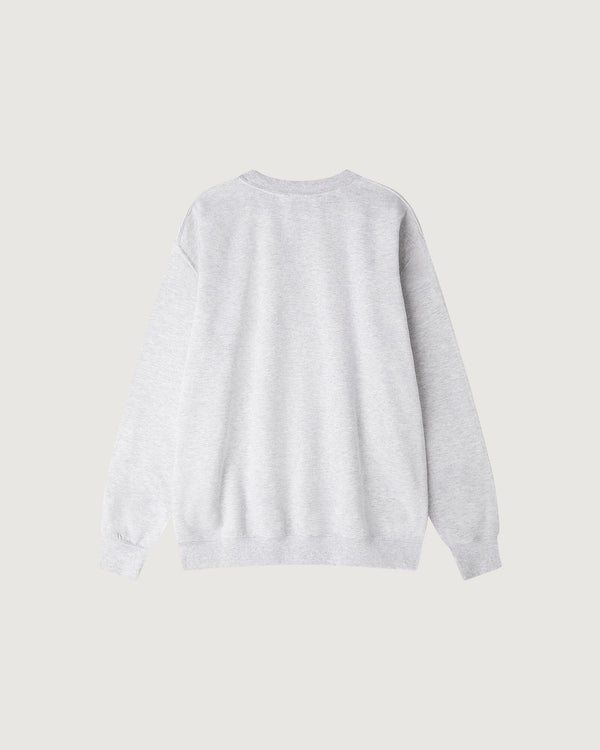NUN AVE' PAURA REGULAR SWEATSHIRT - LIGHT GREY MELANGE