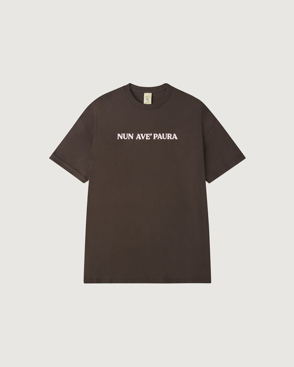 NUN AVE' PAURA REGULAR TEE - CHOCOLATE