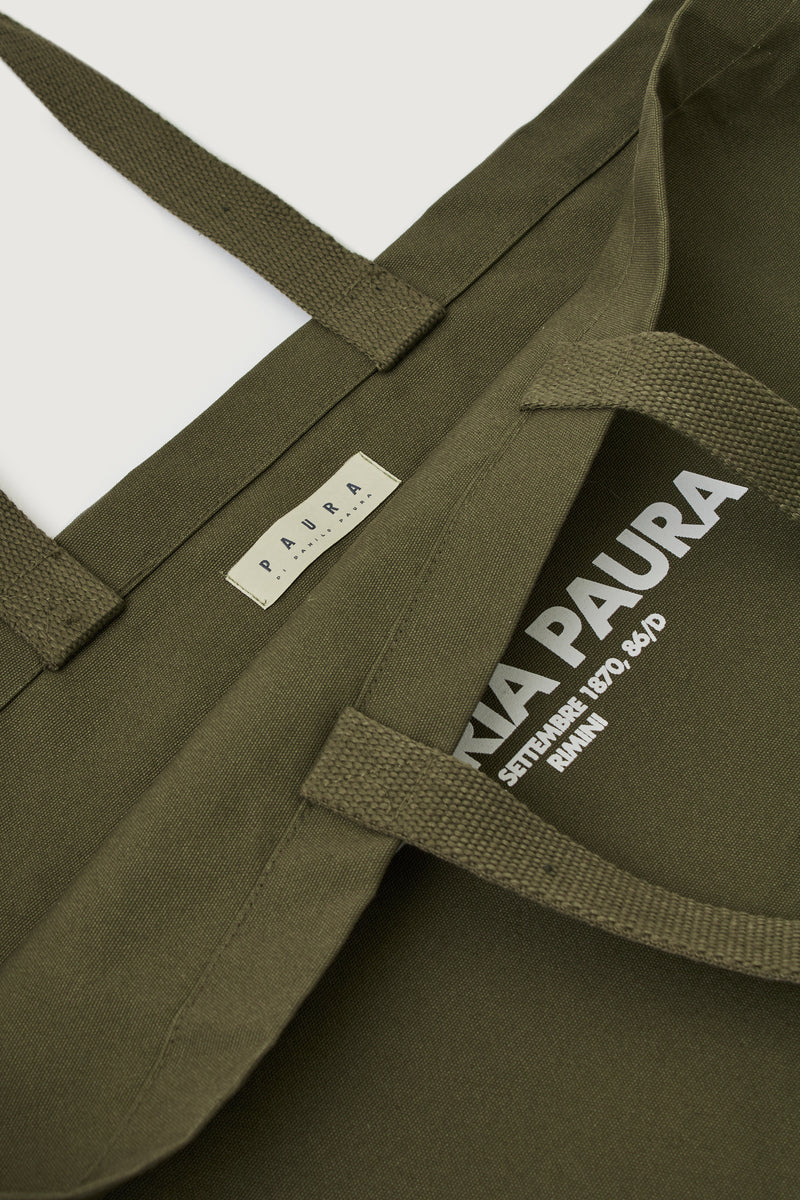 NORA TOTE BAG MILITARY GREEN