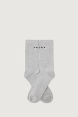 ZEO SOCKS BI-PACK MELANGE GREY/NAVY BLUE