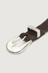 EDUARDO BELT DARK BROWN