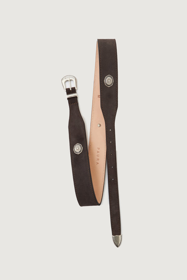 EDUARDO BELT DARK BROWN
