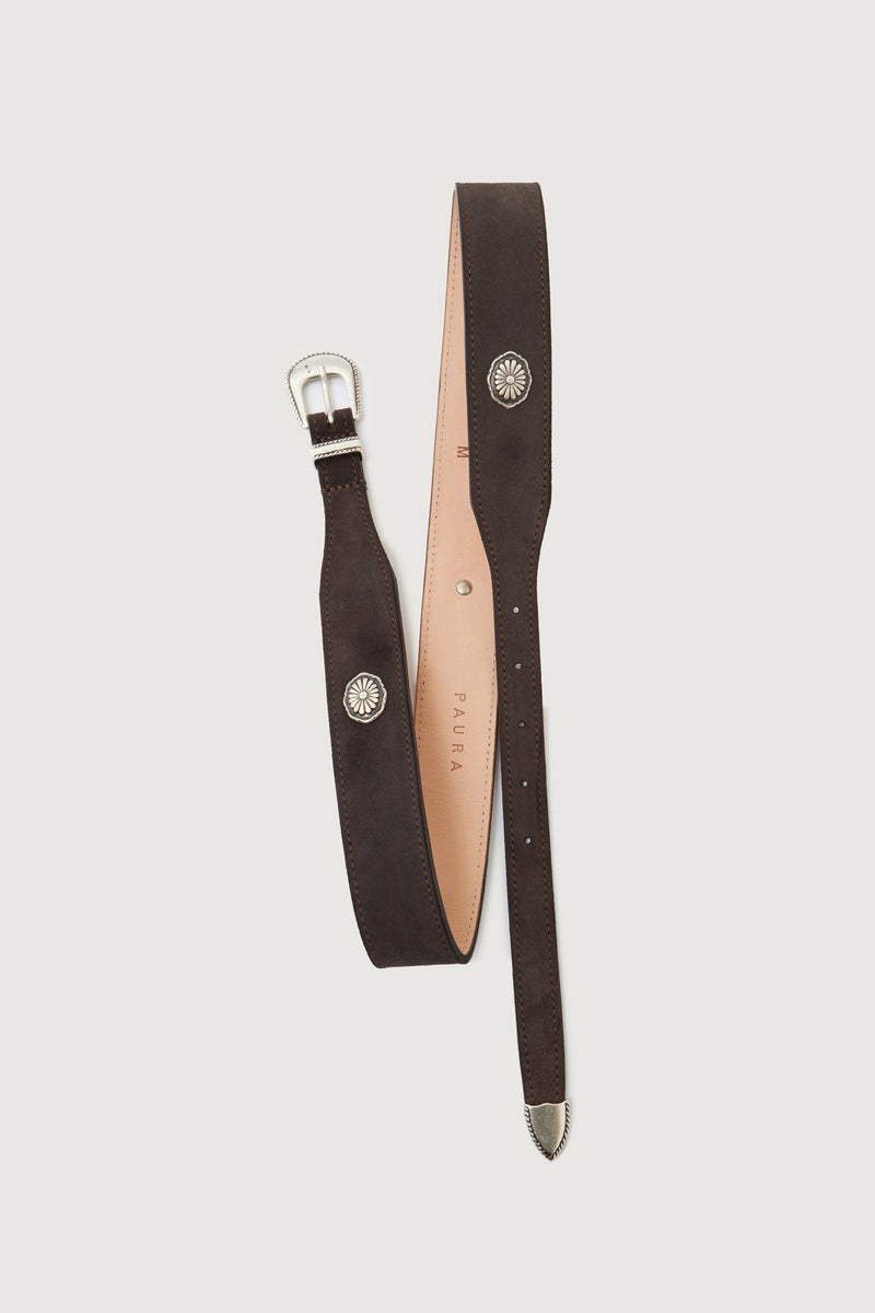 EDUARDO BELT DARK BROWN