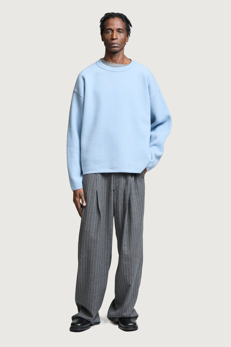 ORESTE CREWNECK SWEATER LIGHT BLUE