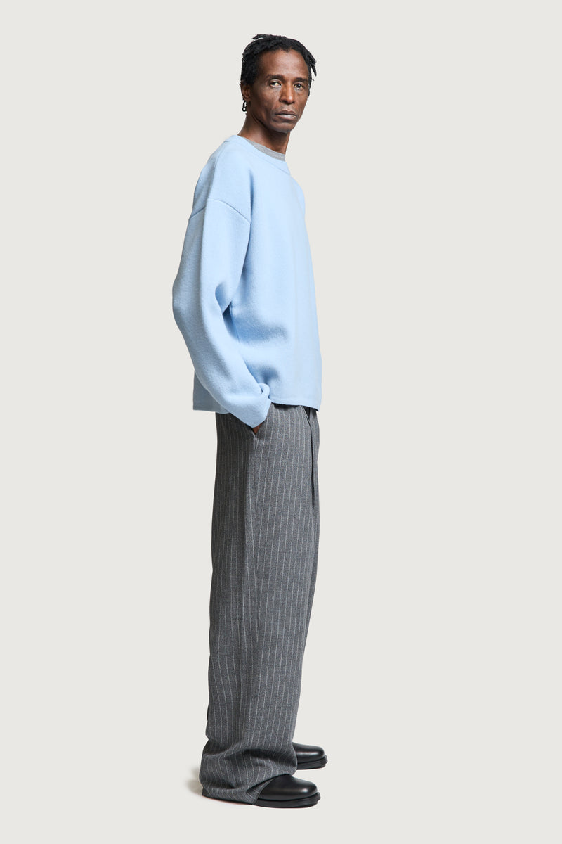 ORESTE CREWNECK SWEATER LIGHT BLUE