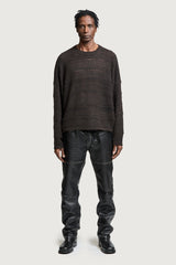 EFESTO CREWNECK SWEATER DARK BROWN