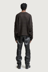 EFESTO CREWNECK SWEATER DARK BROWN