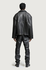 ANELLO LEATHER JACKET BLACK