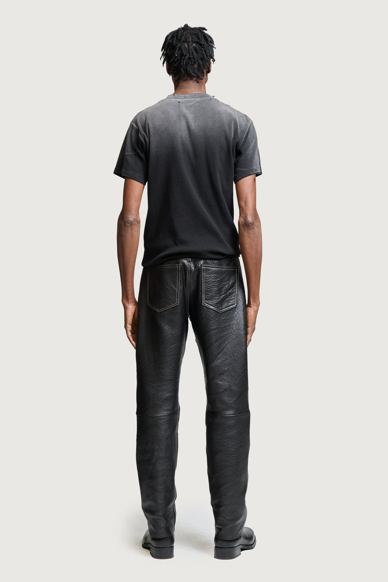 LENNY LEATHER PANT BLACK