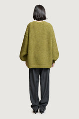 ALIENO CREWNECK SWEATER OLIVE GREEN