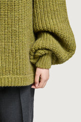 ALIENO CREWNECK SWEATER OLIVE GREEN