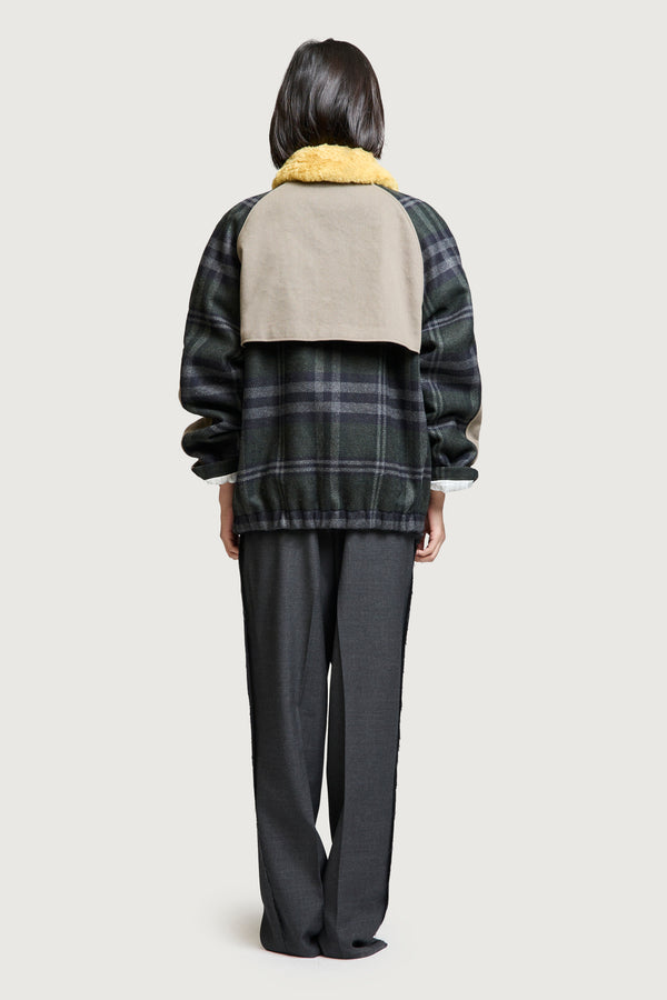 SIMON WOOL PATCHWORK JACKET