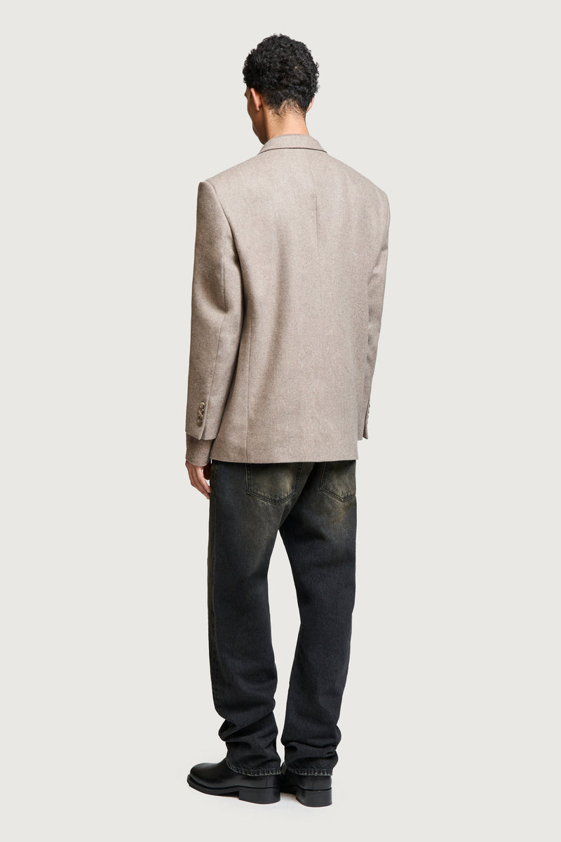 ELIO DOUBLEBREASTED JACKET OVERSIZED DOVE GREY