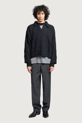 INDIA POLO SWEATER DARK GREY