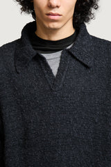 INDIA POLO SWEATER DARK GREY