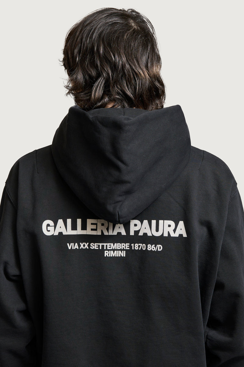 SANTI HOODIE SWEATSHIRT GALLERIA PAURA BLACK