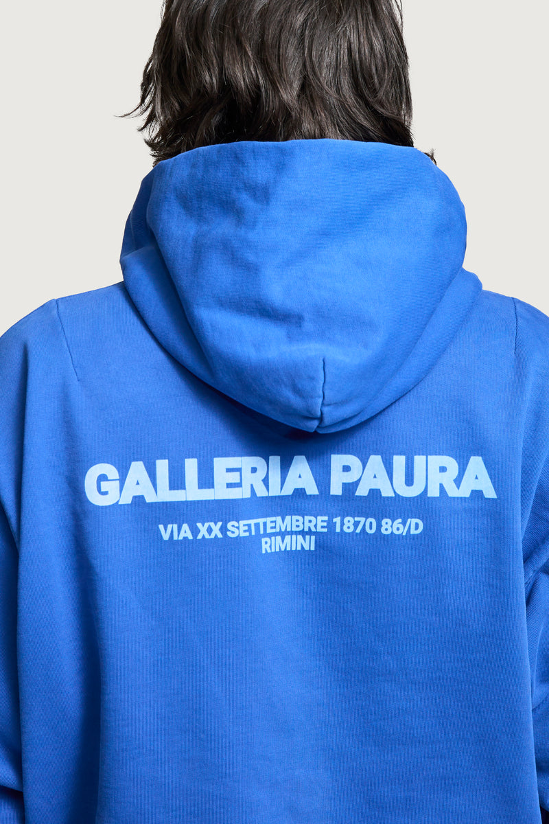 SANTI HOODIE SWEATSHIRT GALLERIA PAURA ROYAL BLUE