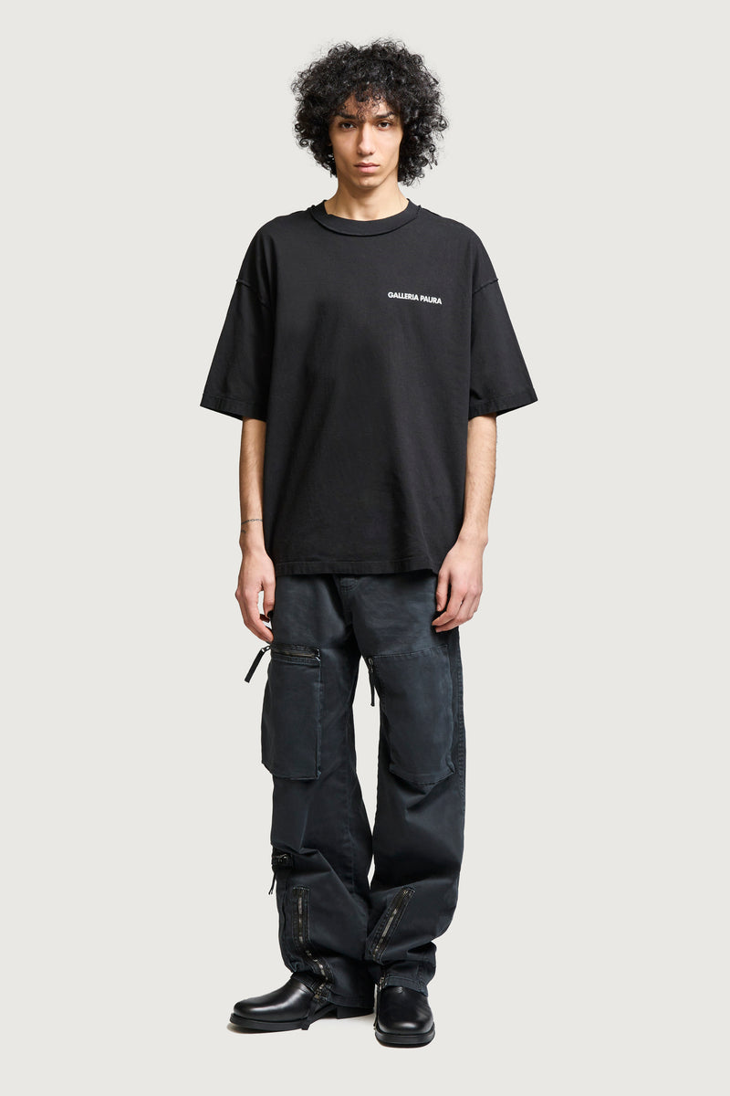 COSTA OVERSIZED T-SHIRT GALLERIA PAURA BLACK