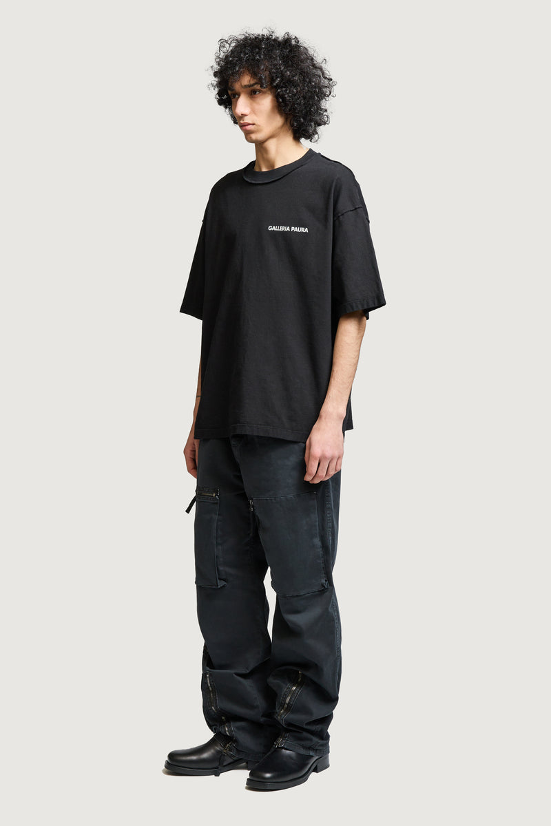 COSTA OVERSIZED T-SHIRT GALLERIA PAURA BLACK