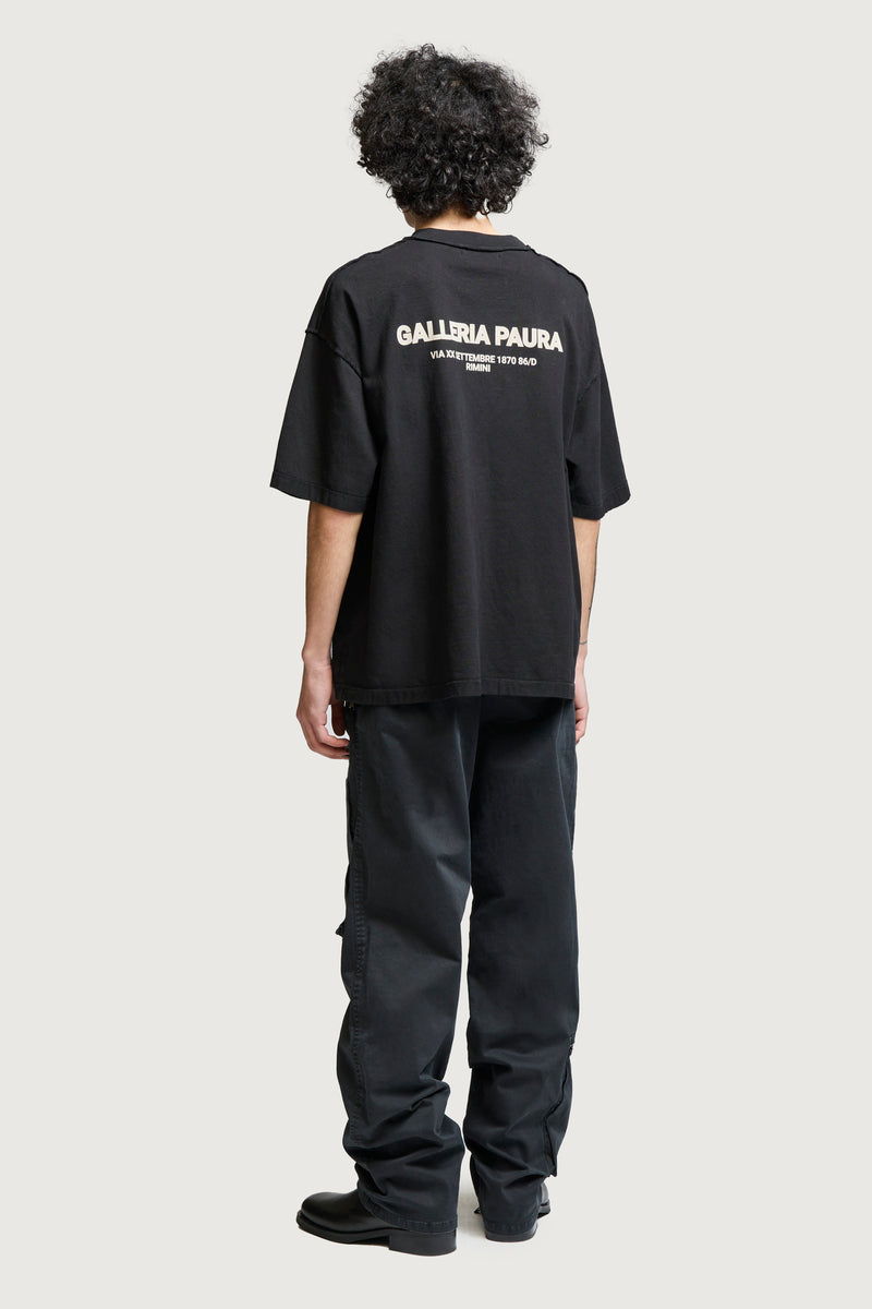 COSTA OVERSIZED T-SHIRT GALLERIA PAURA BLACK