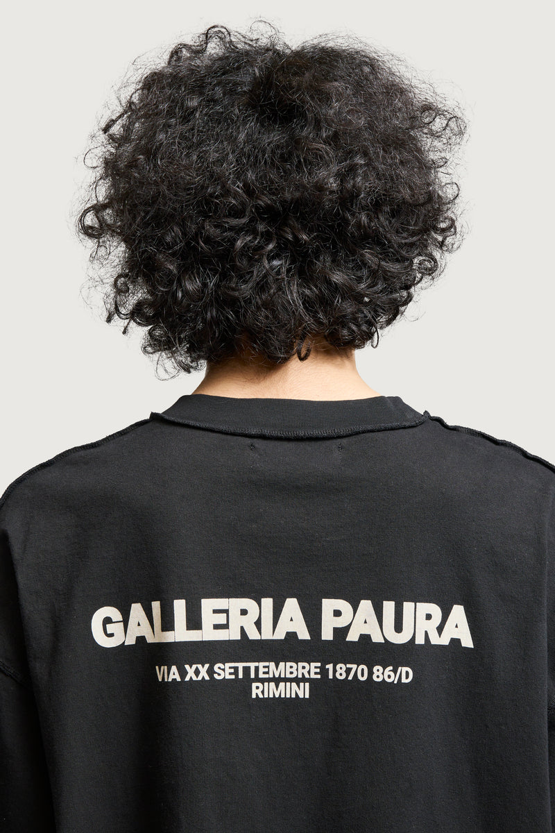 COSTA OVERSIZED T-SHIRT GALLERIA PAURA BLACK