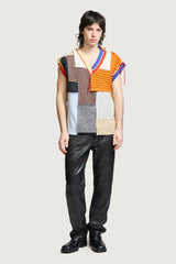 NABIL PATCHWORK GILET MULTICOLOR