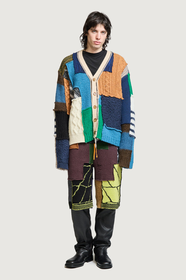 GWENDAL PATCHWORK CARDIGAN MULTICOLOR