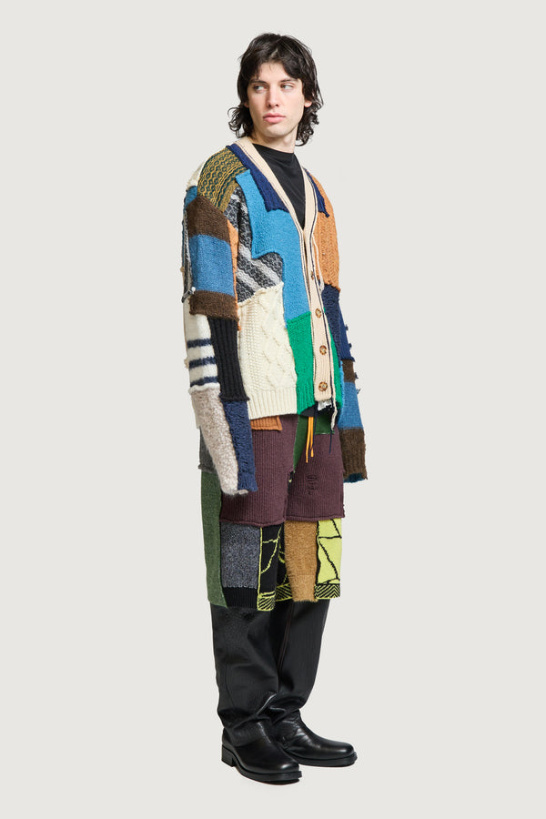 GWENDAL PATCHWORK CARDIGAN MULTICOLOR