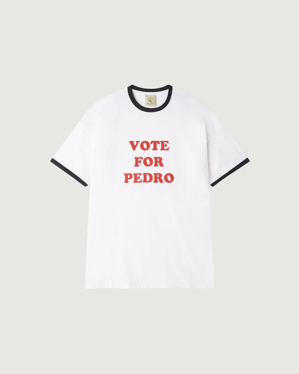 VOTE FOR PEDRO RINGER TEE - WHITE