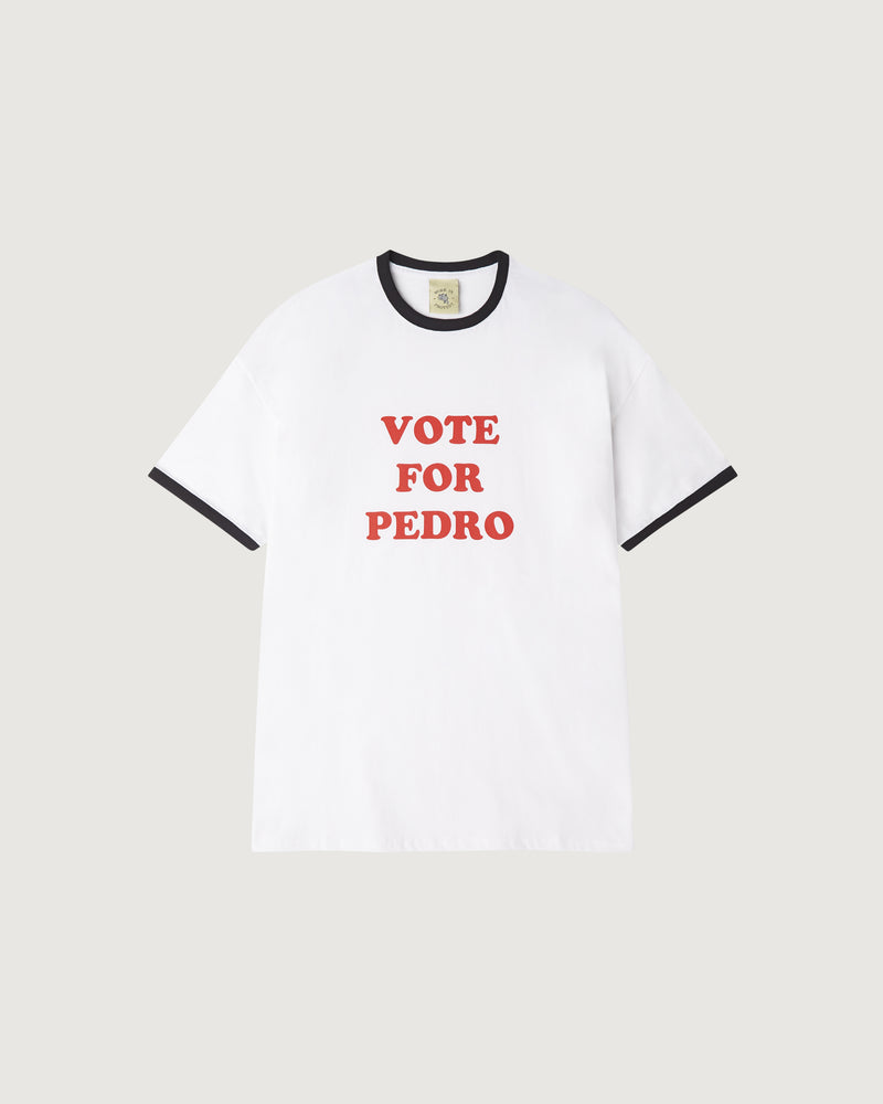 VOTE FOR PEDRO RINGER TEE - WHITE