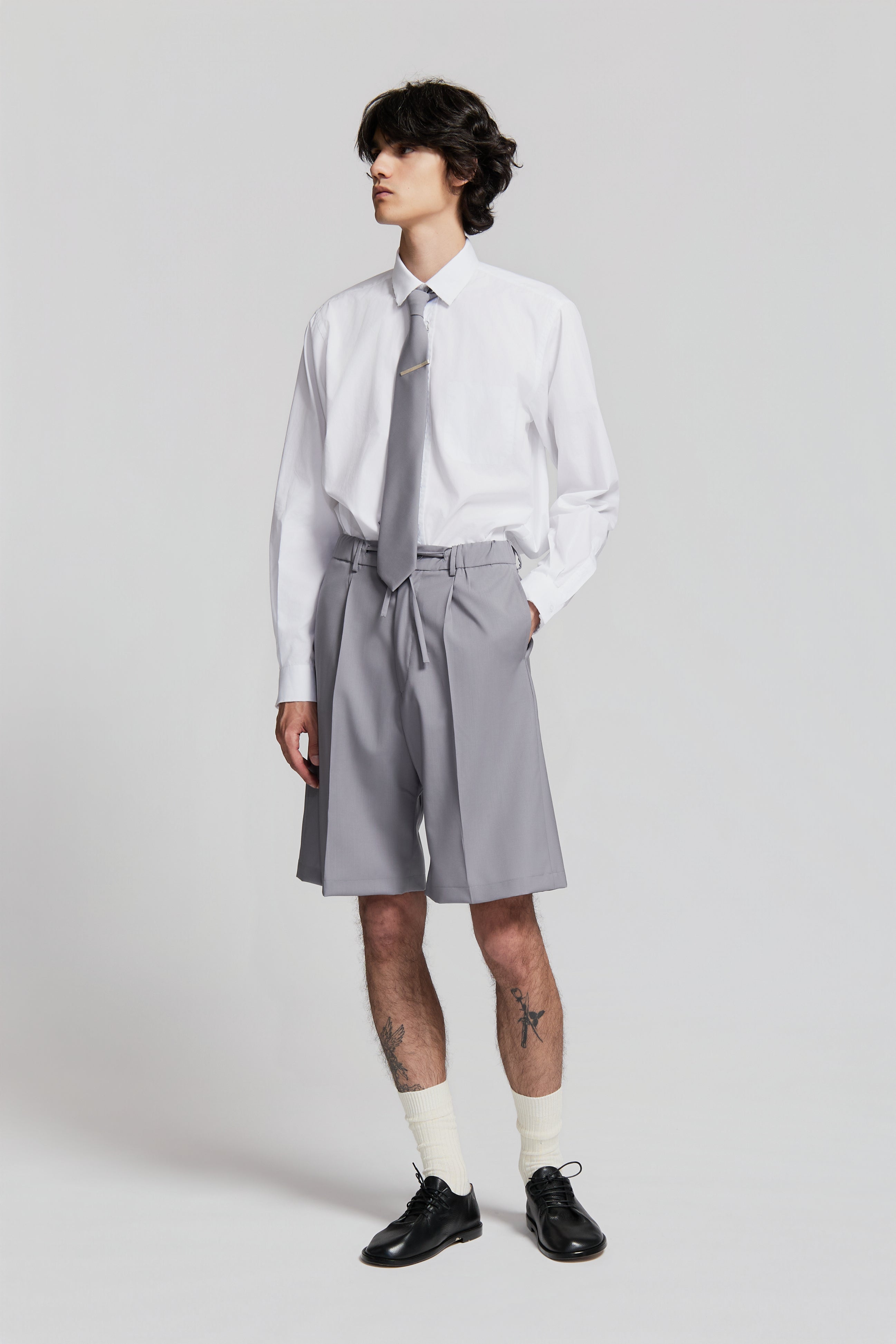 paura-Ake Shorts Lilac Grey-15DP40030000003