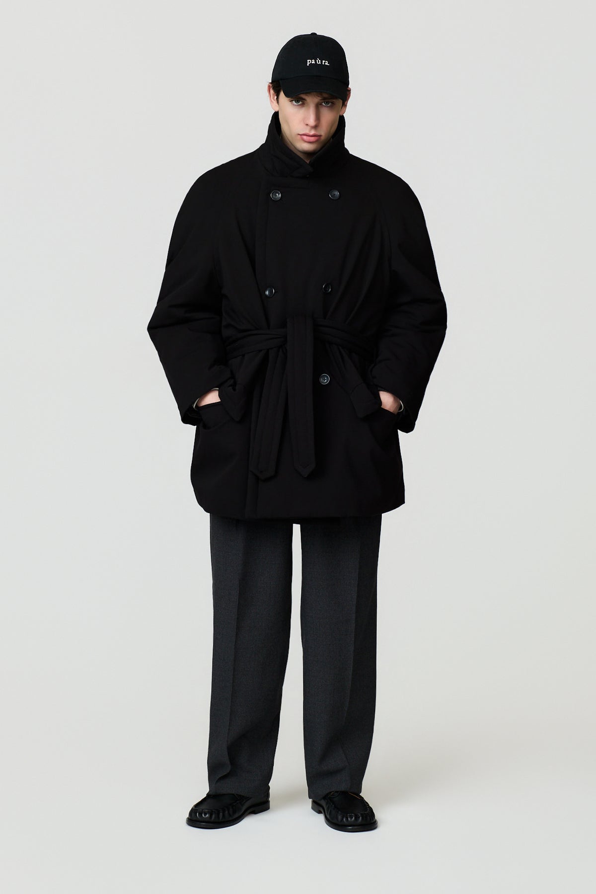 paura-Alcide Padded Coat - Black-14DP00010000733