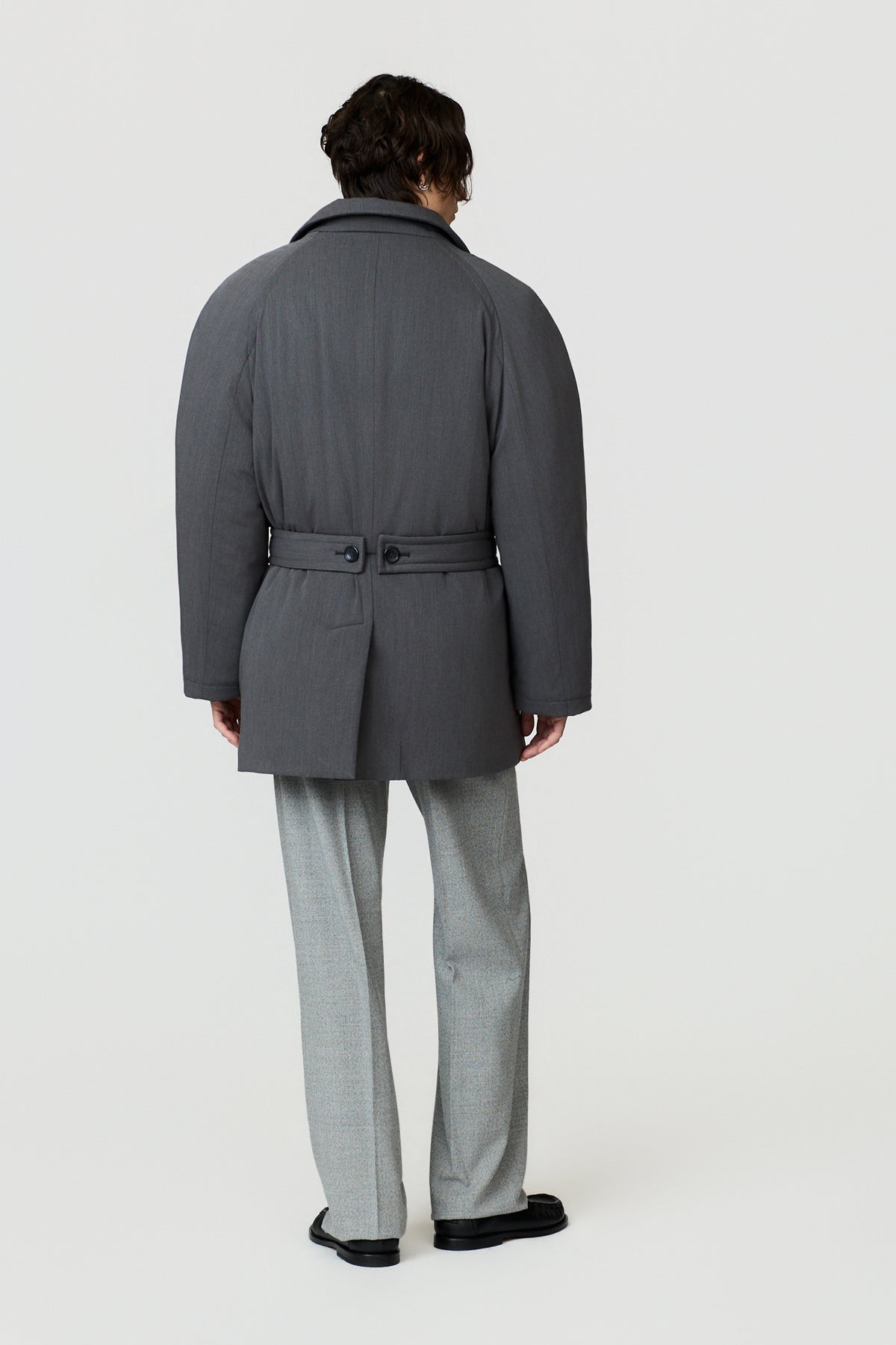 paura-Alcide Padded Coat - Dark Grey-14DP00010000733