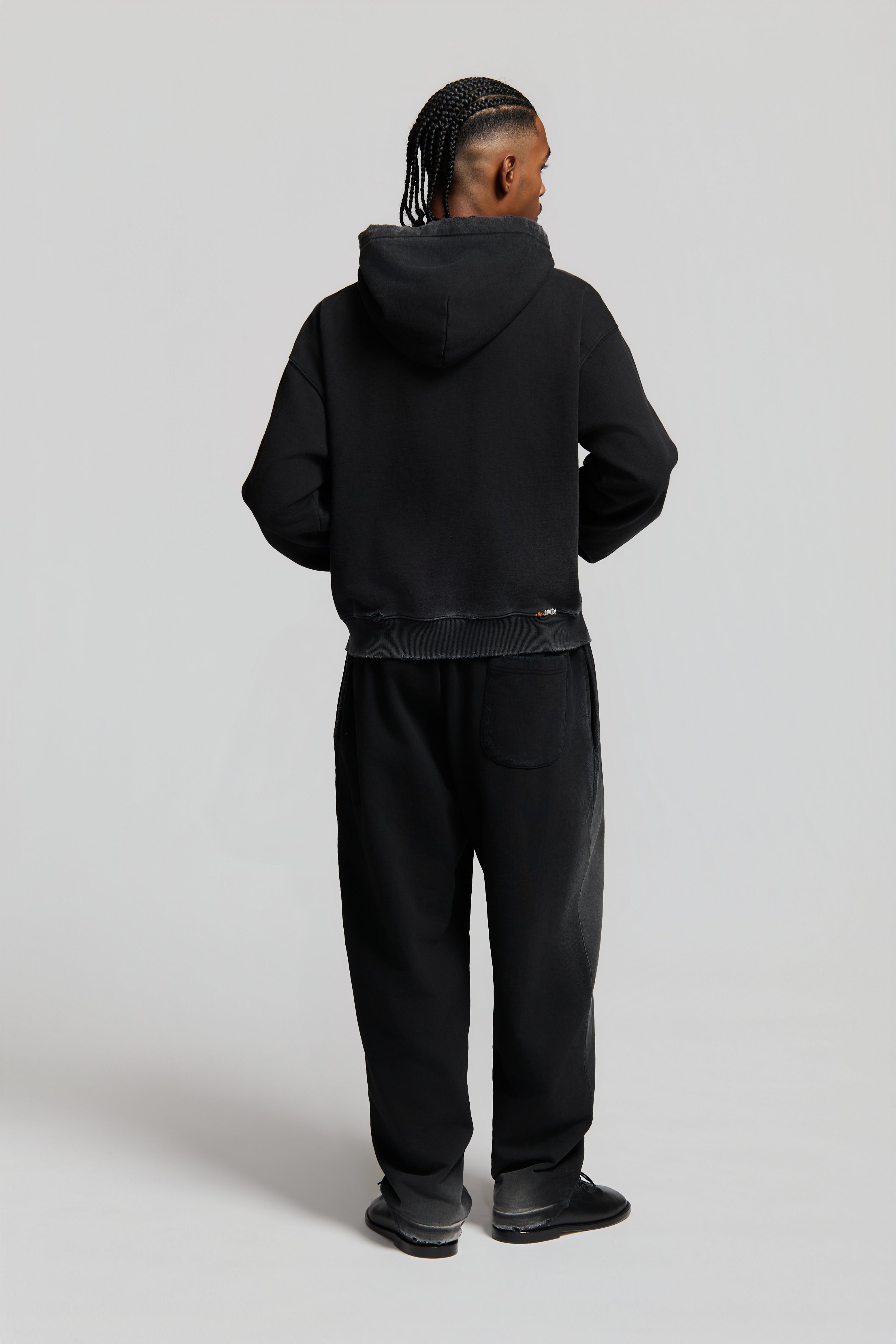 paura-Arabica Full Zip Hoodie Black-15DP30030000001