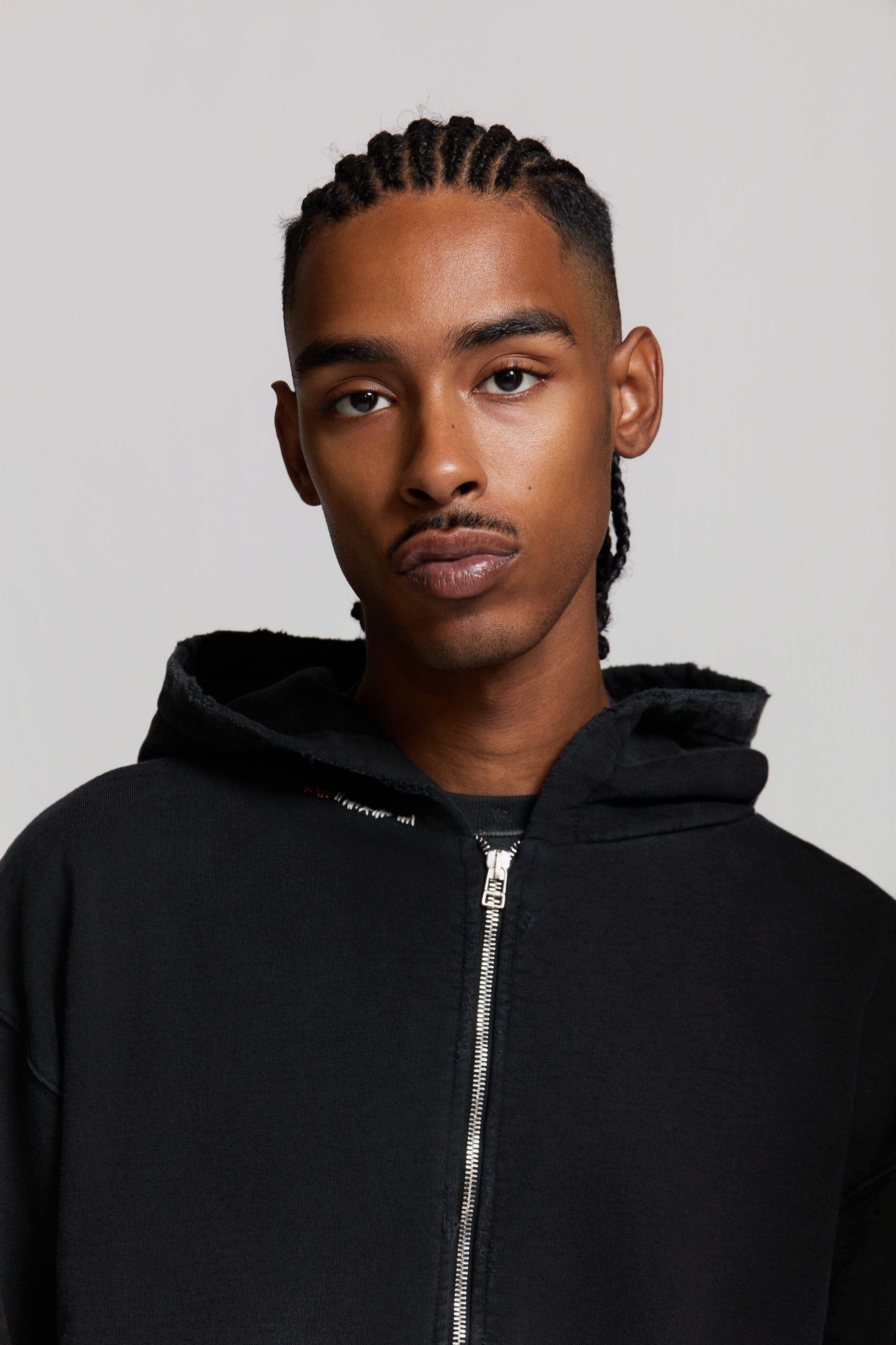 paura-Arabica Full Zip Hoodie Black-15DP30030000001