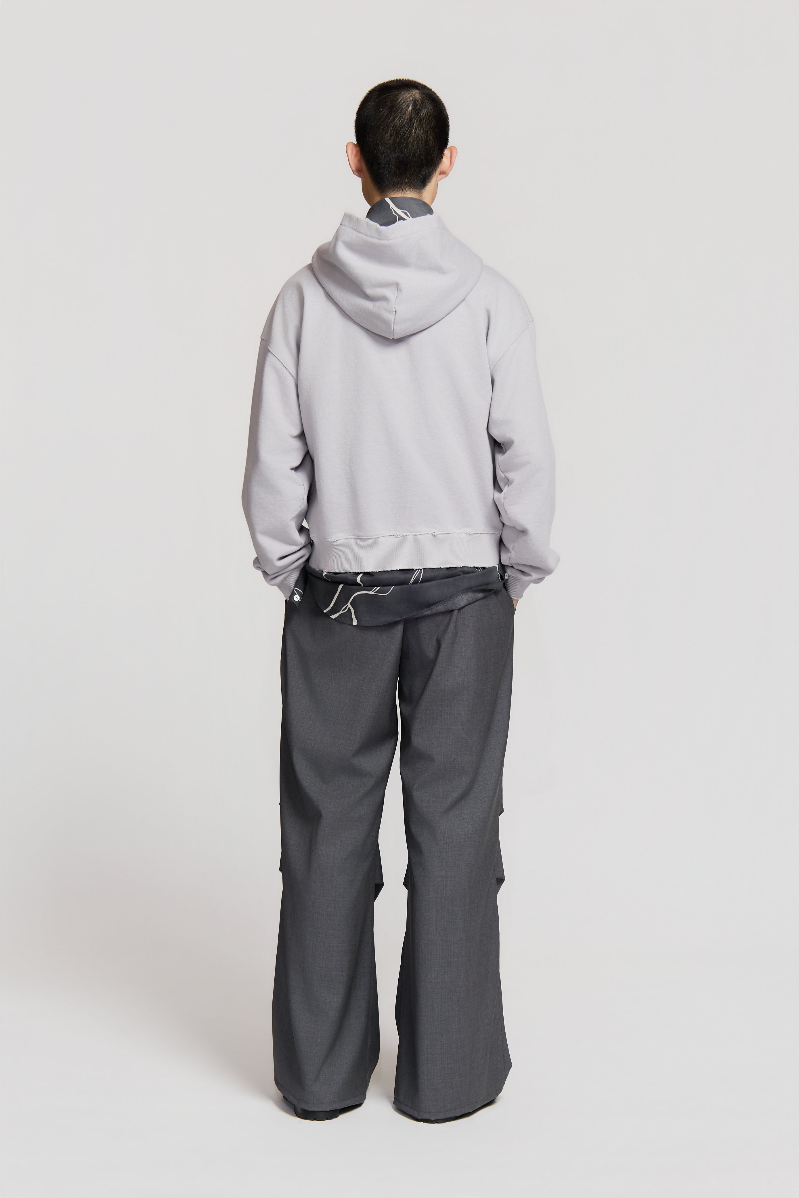 paura-Arabica Full Zip Hoodie Lilac-15DP30030000003