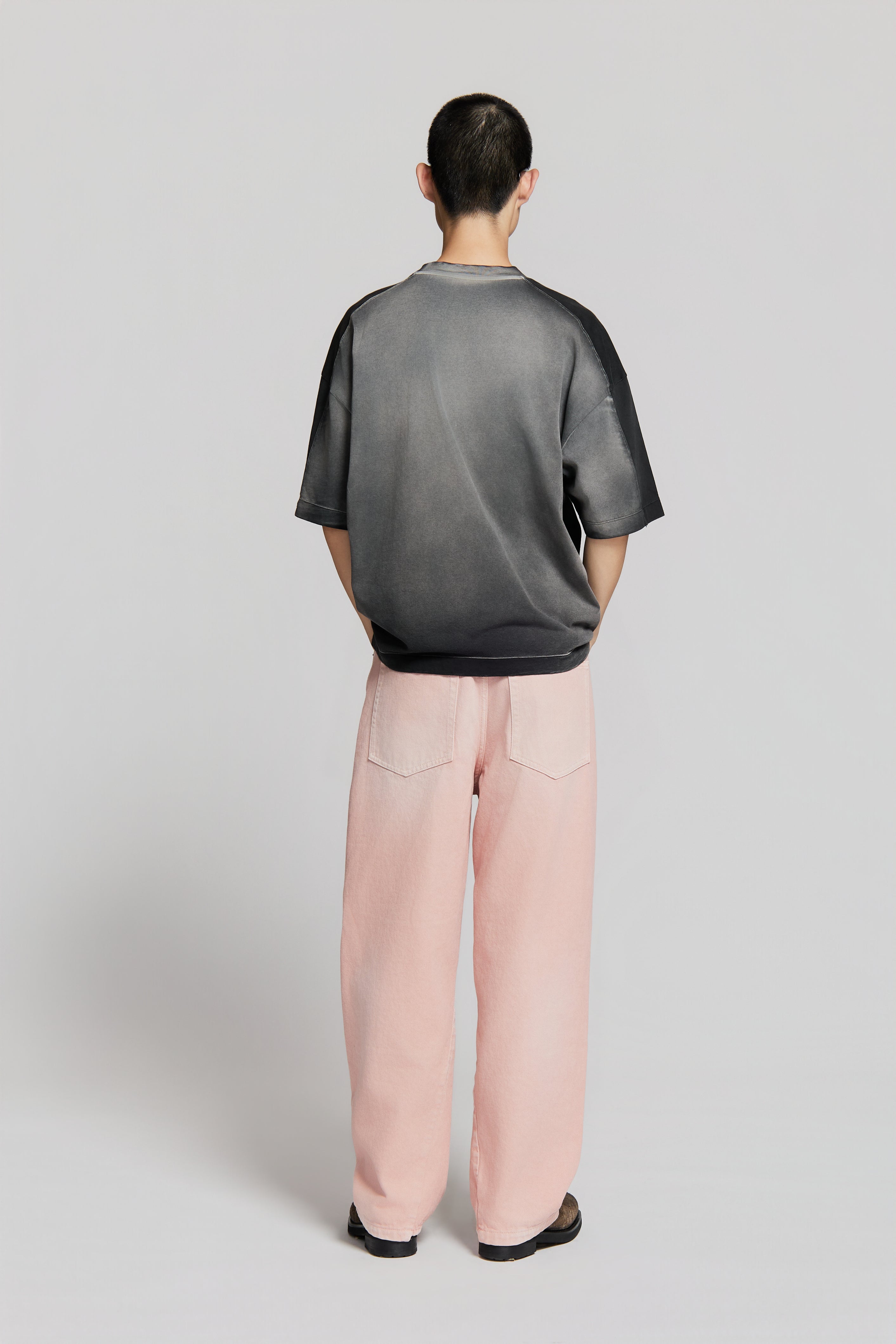 paura-Aura Oversized T-Shirt Black-15DP10020000001