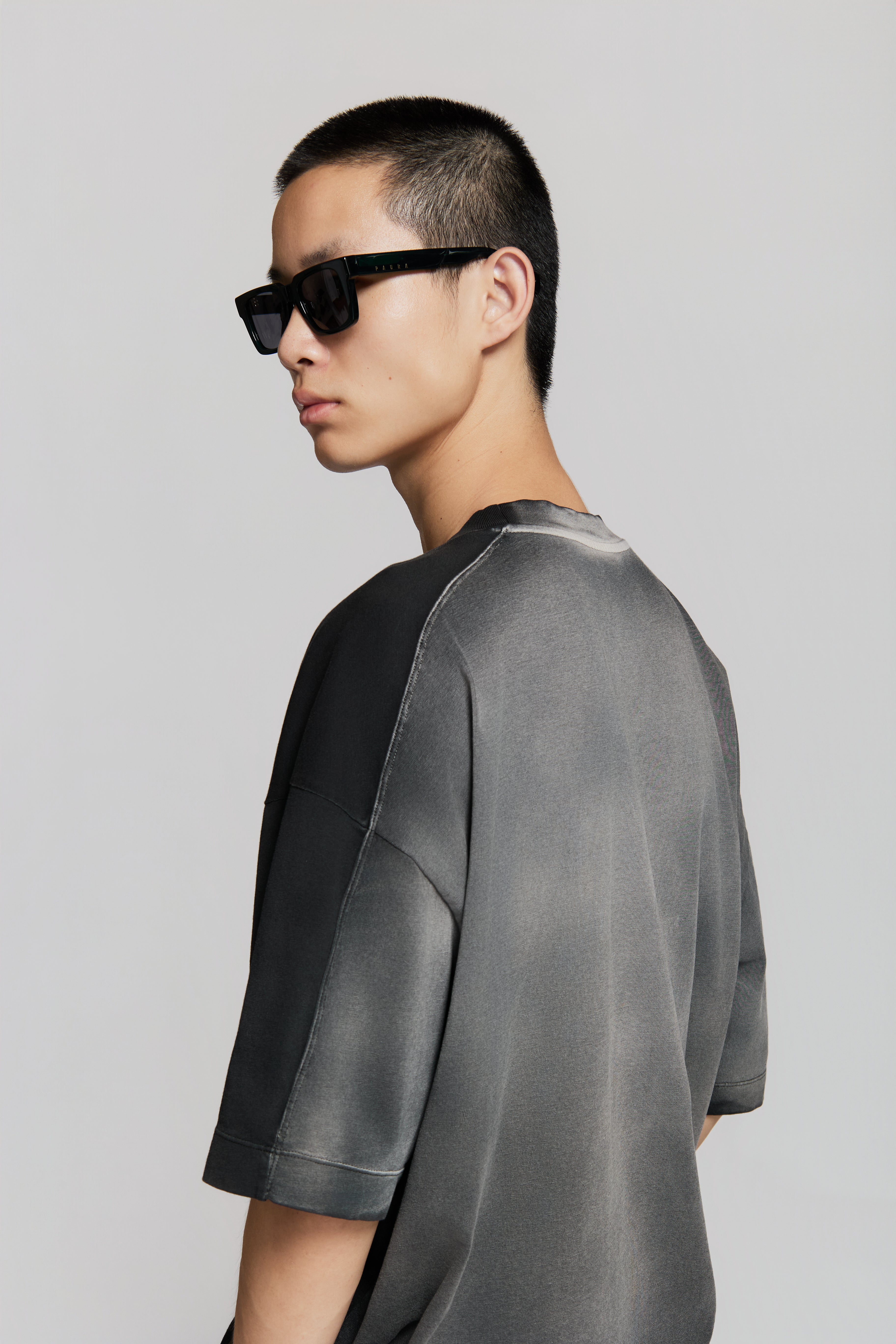paura-Aura Oversized T-Shirt Black-15DP10020000001