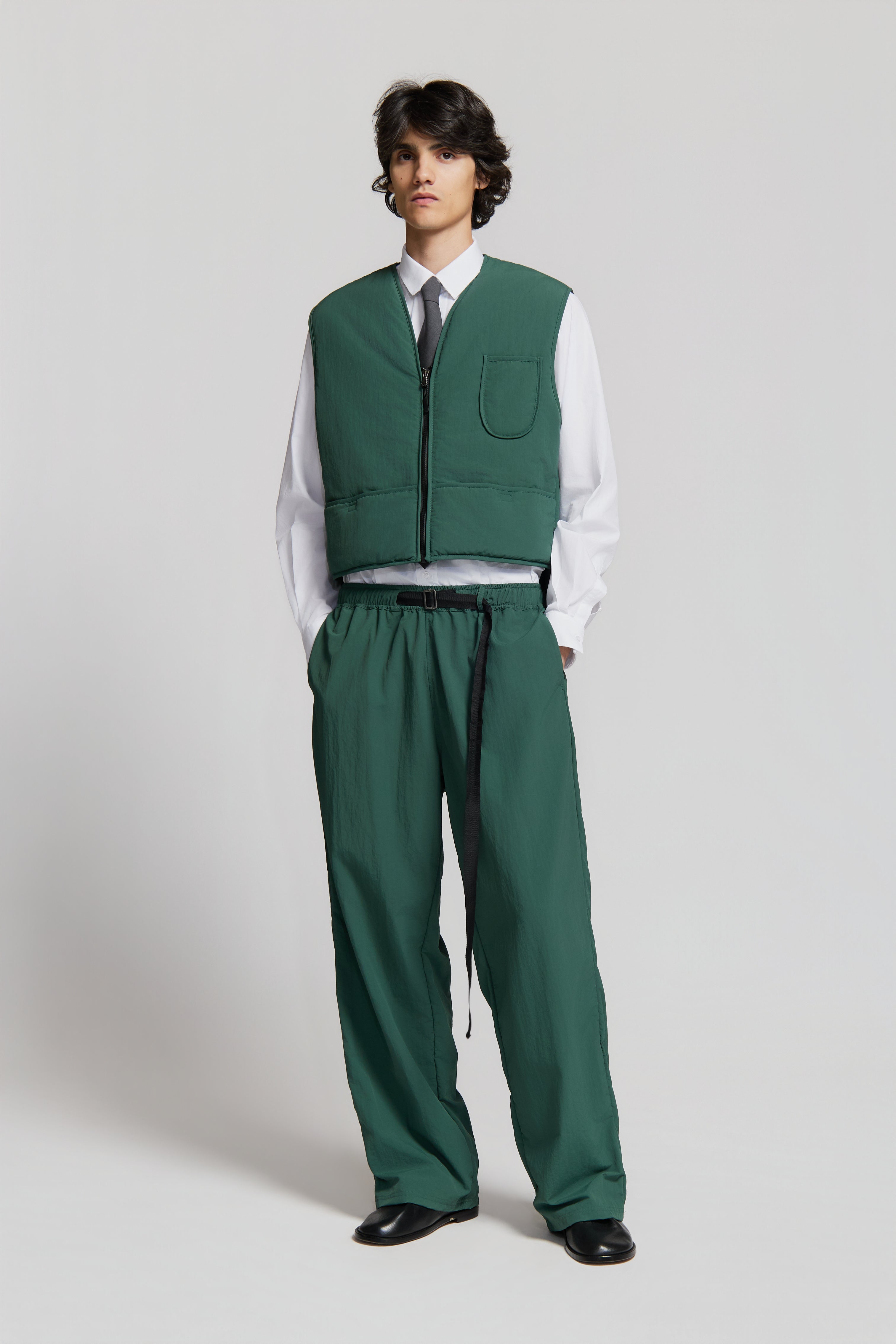 paura-Brooklyn Pants Forest Green-15DP40150000007