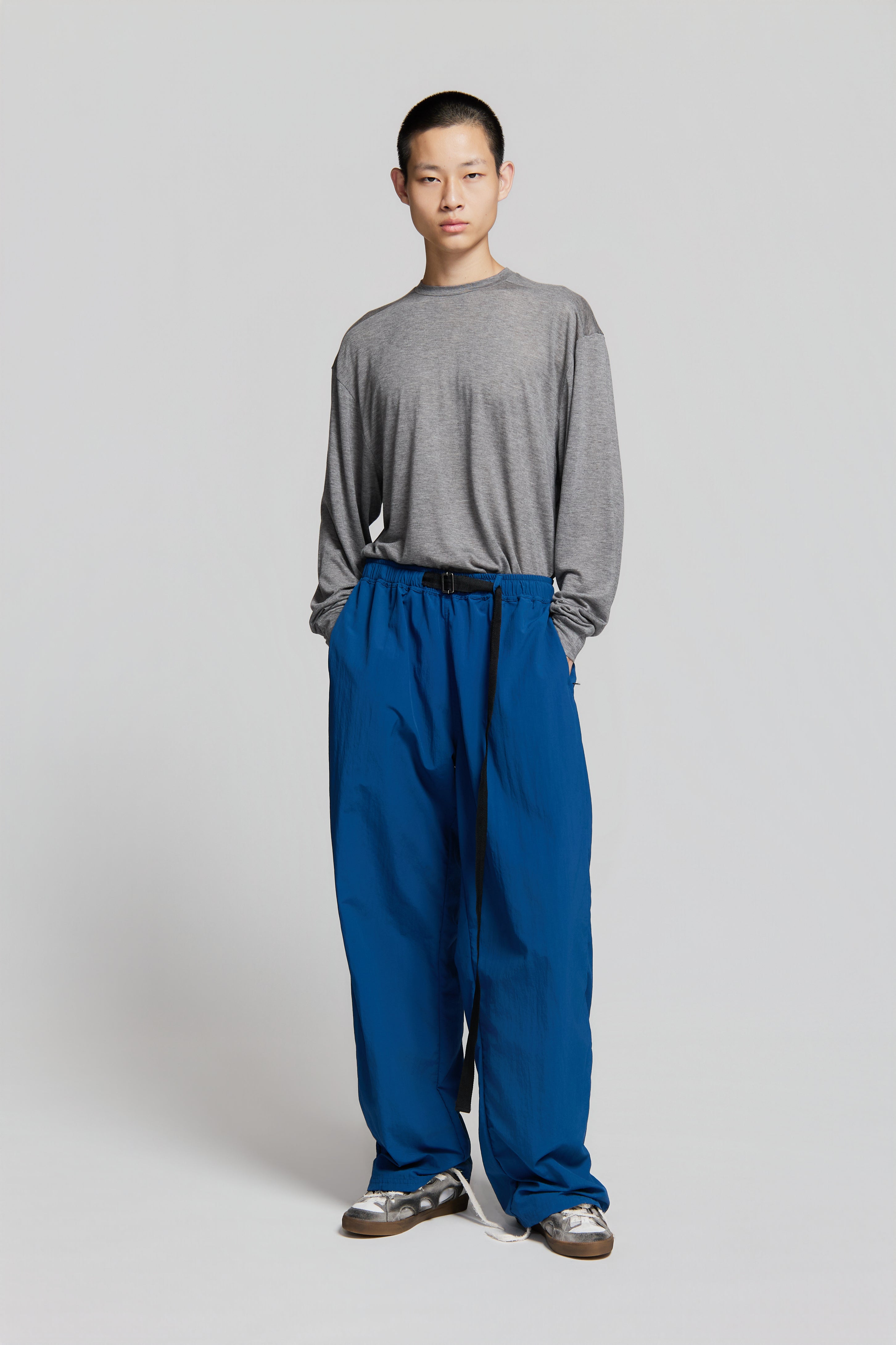 paura-Brooklyn Pants Steel Blue-15DP40150000008