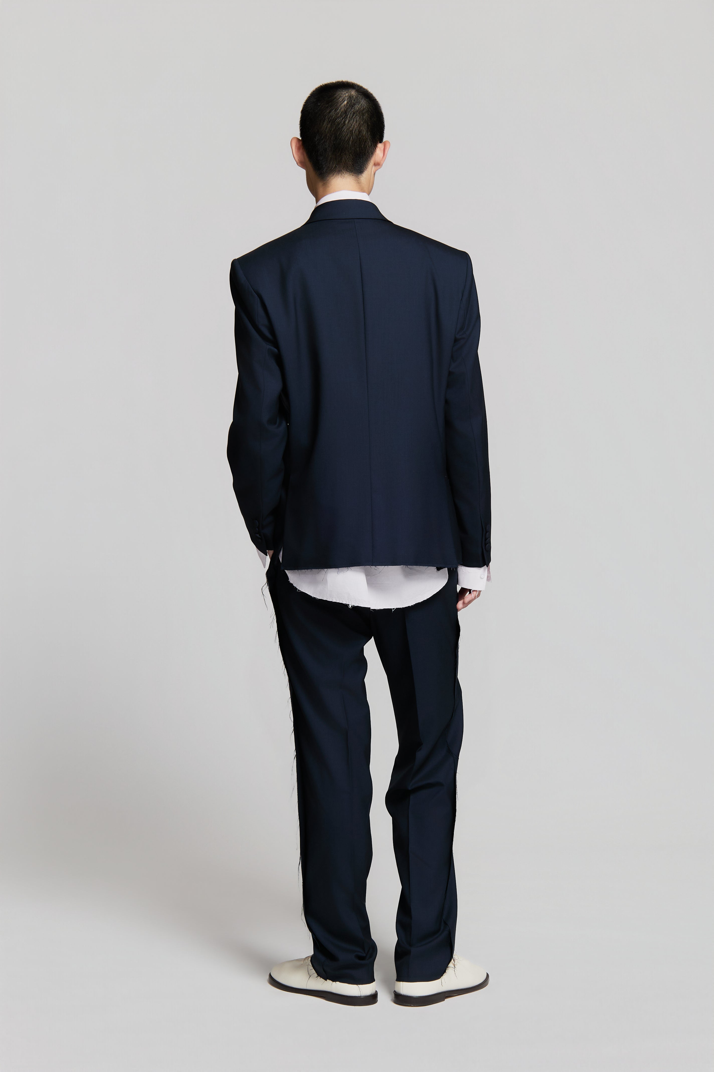 paura-Cassel Doublebreasted Suit Jacket Dark Blue-15DP50040000006