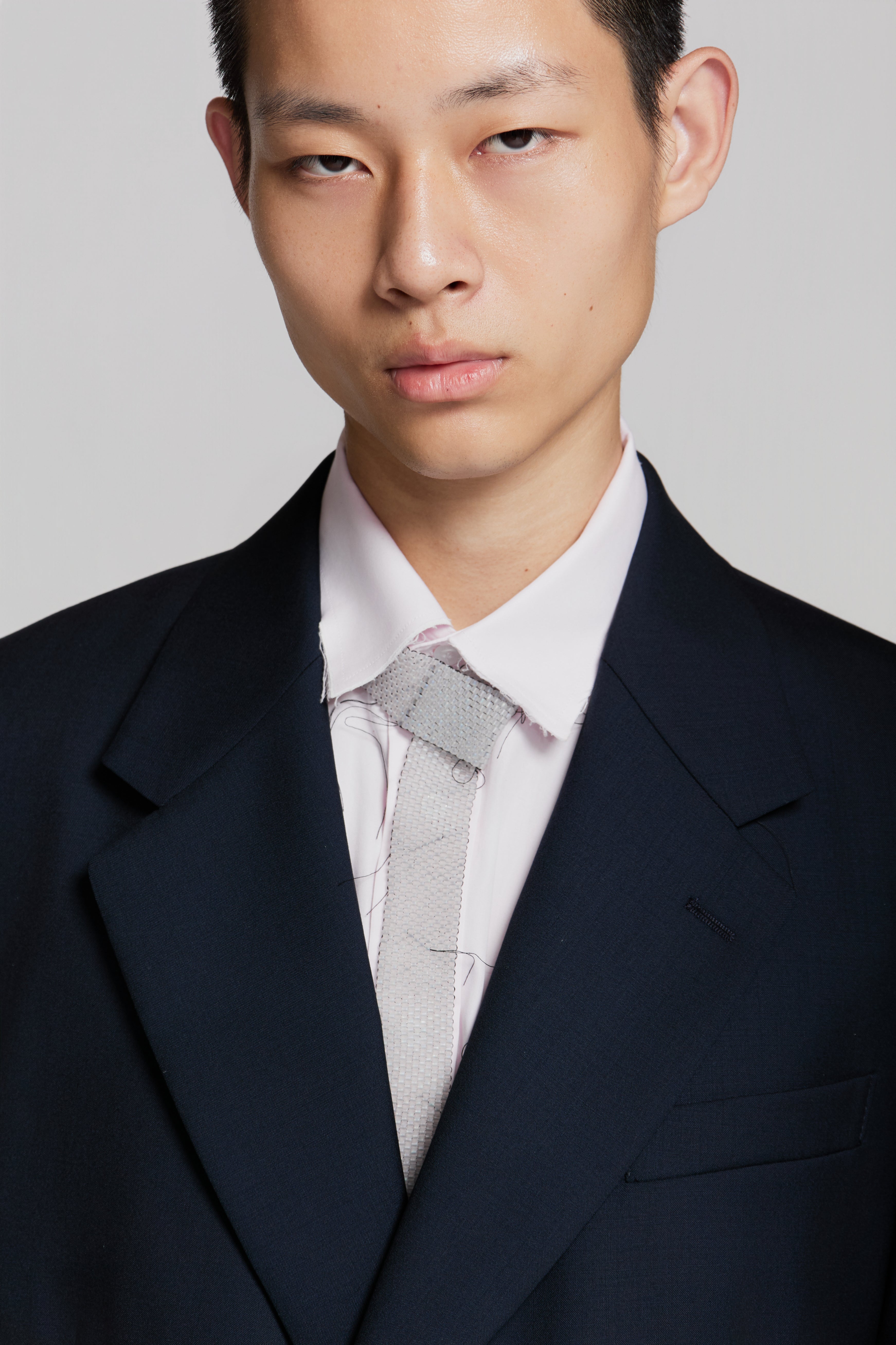 paura-Cassel Doublebreasted Suit Jacket Dark Blue-15DP50040000006