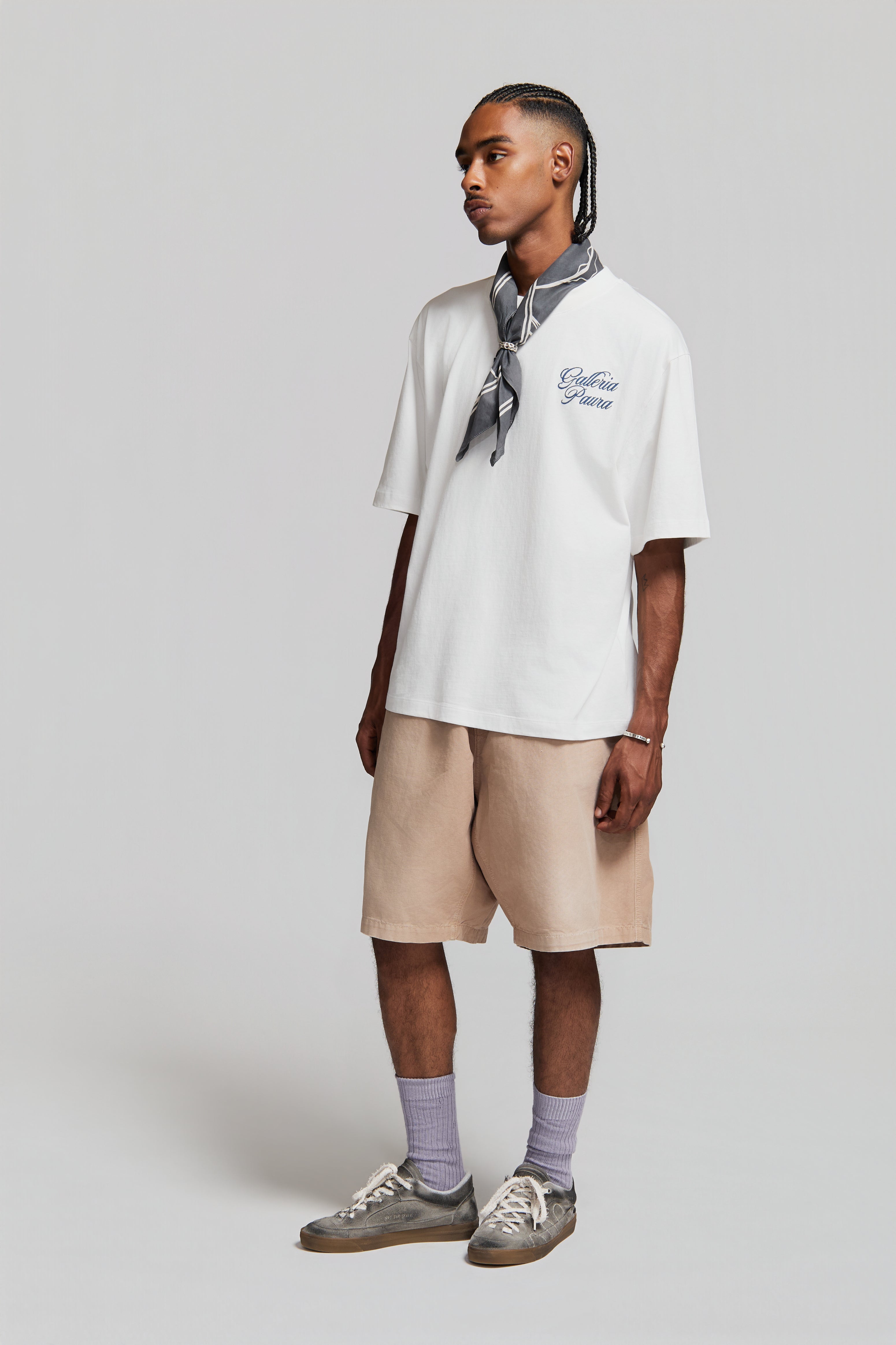 paura-Cleo Galleria Paura Corsivo T-Shirt Off White-15DP10032030020