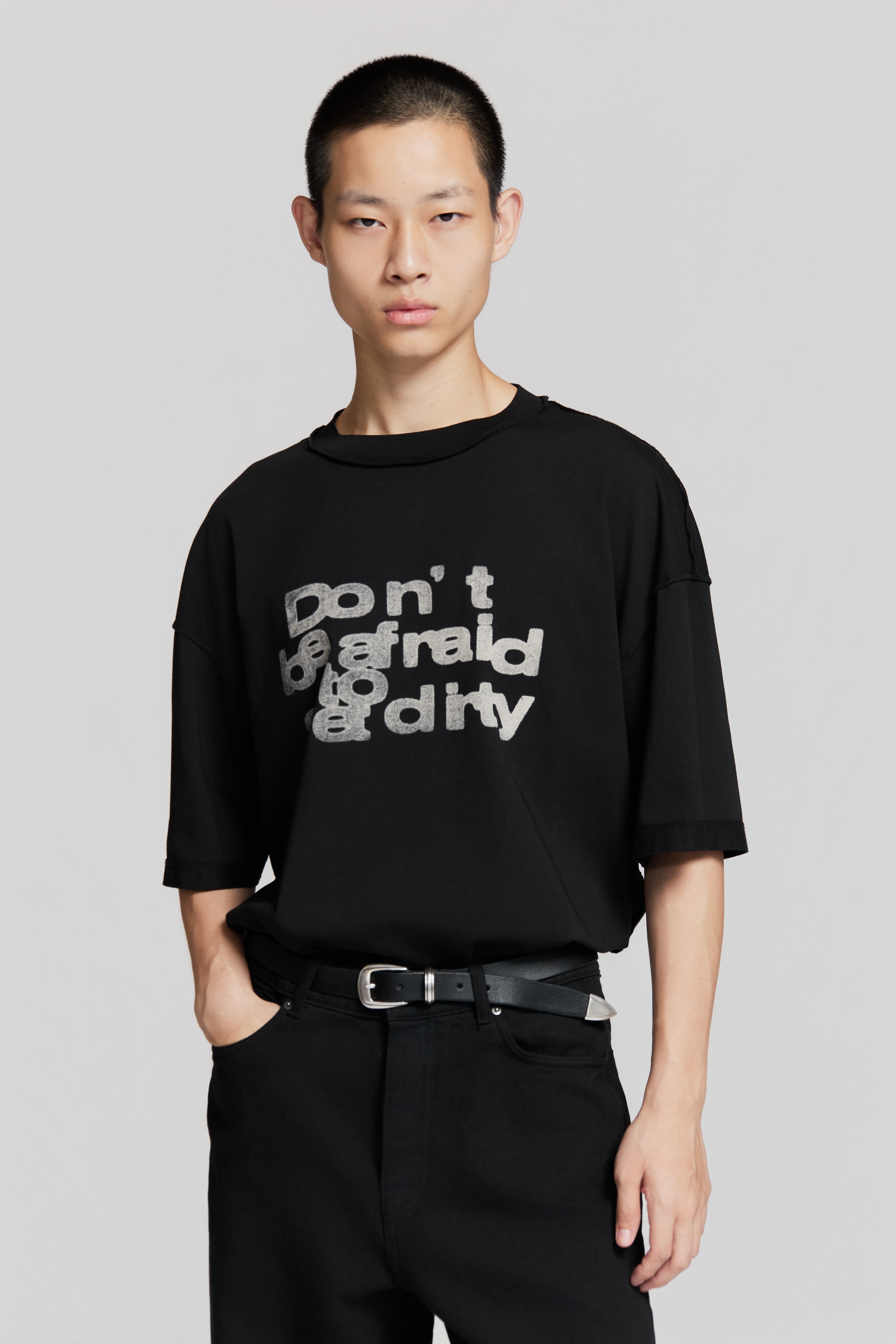 paura-Costa "Dbatgd" Oversized T-Shirt Black-15DP10021020001