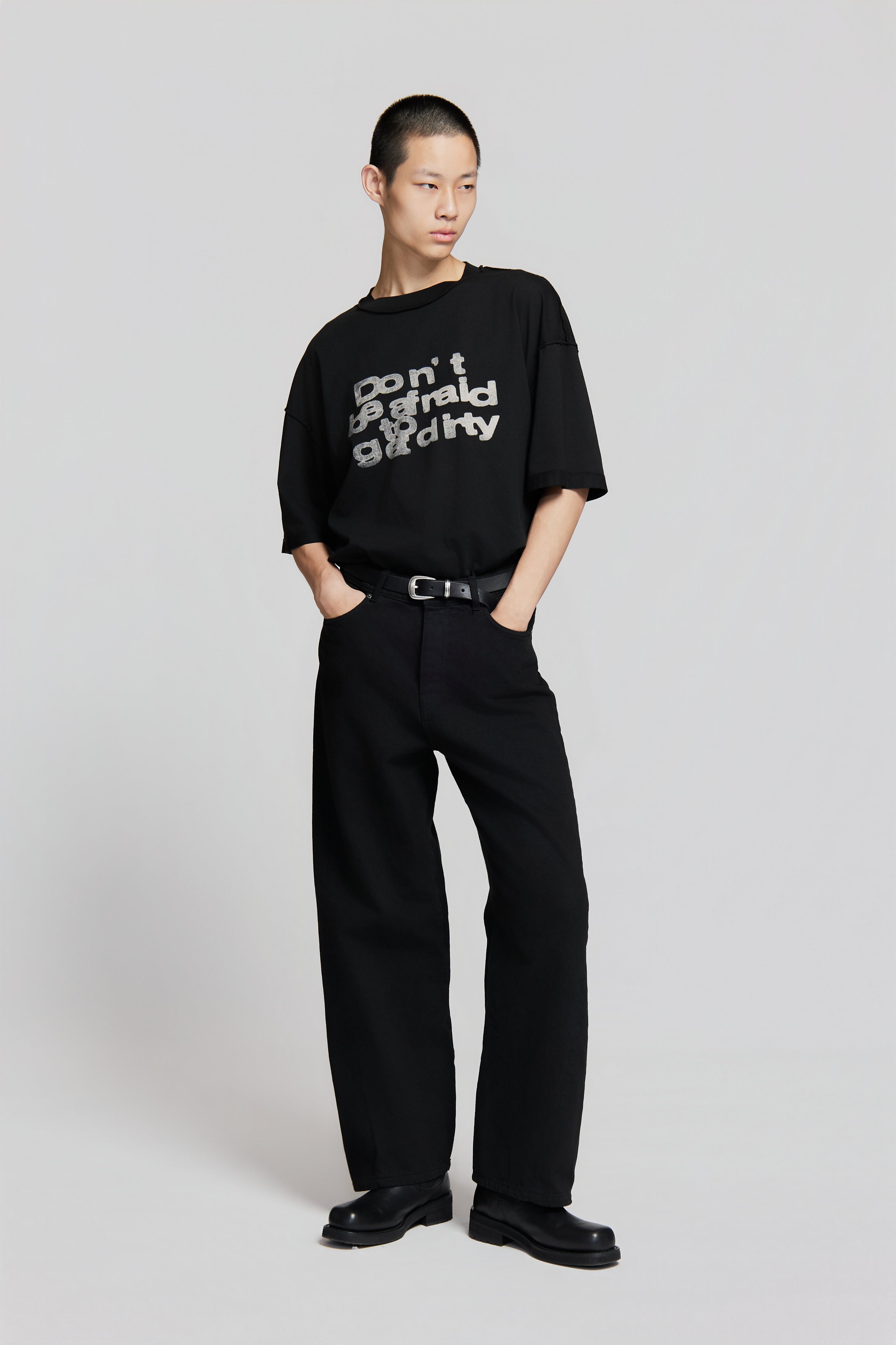 paura-Costa "Dbatgd" Oversized T-Shirt Black-15DP10021020001