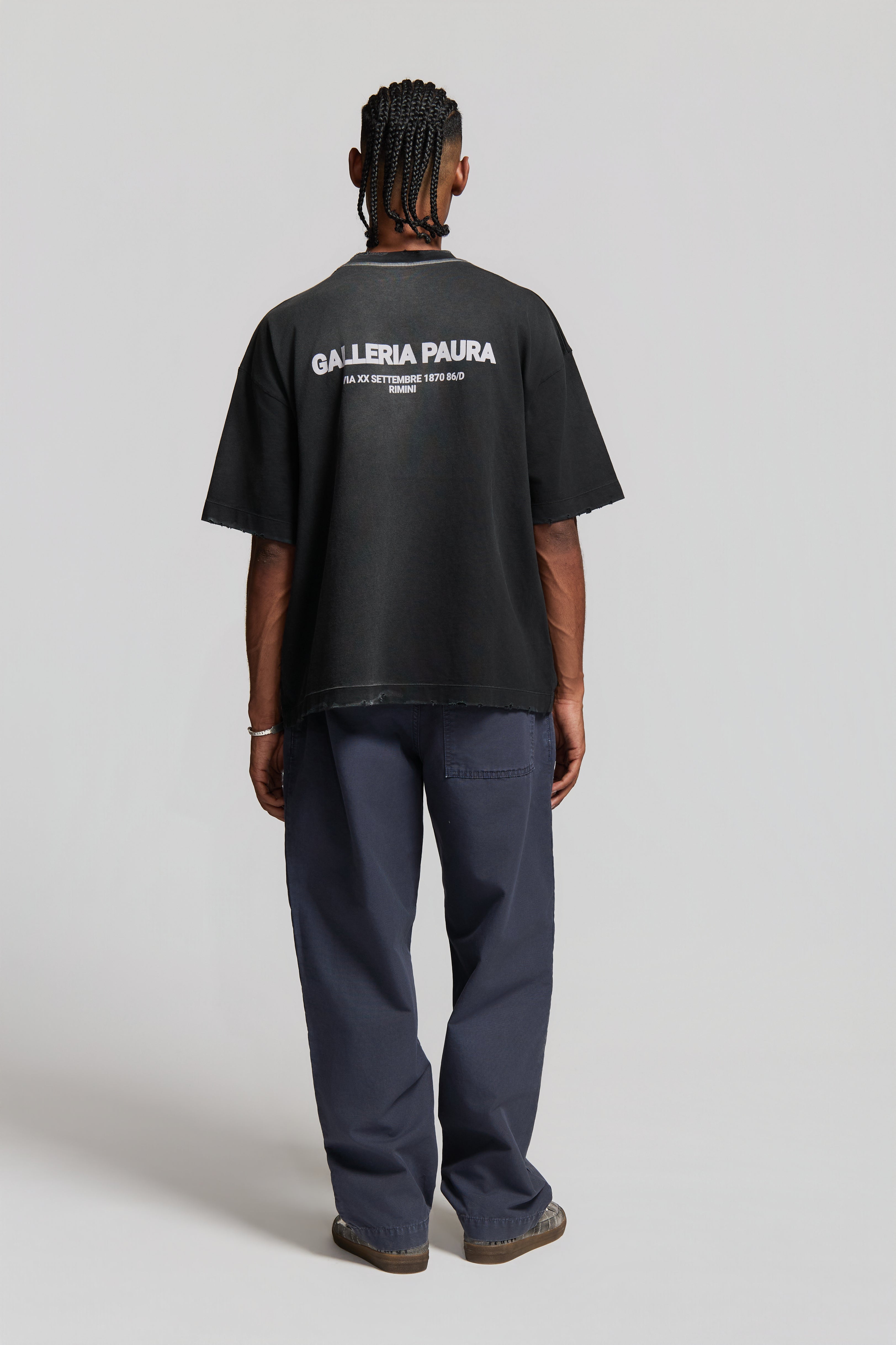 paura-Costa Oversized T-Shirt HQ Black-15DP10021010001