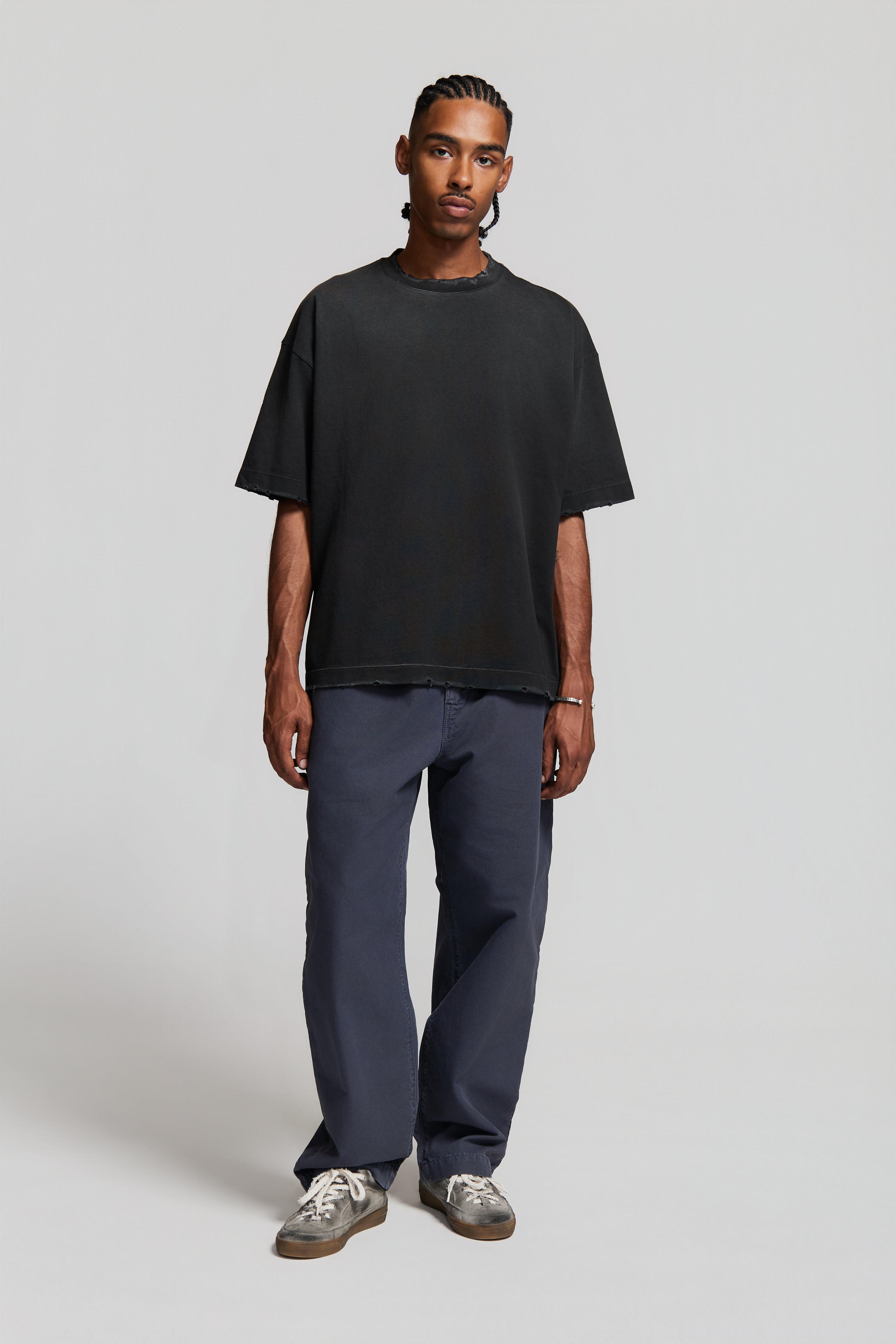 paura-Costa Oversized T-Shirt HQ Black-15DP10021010001