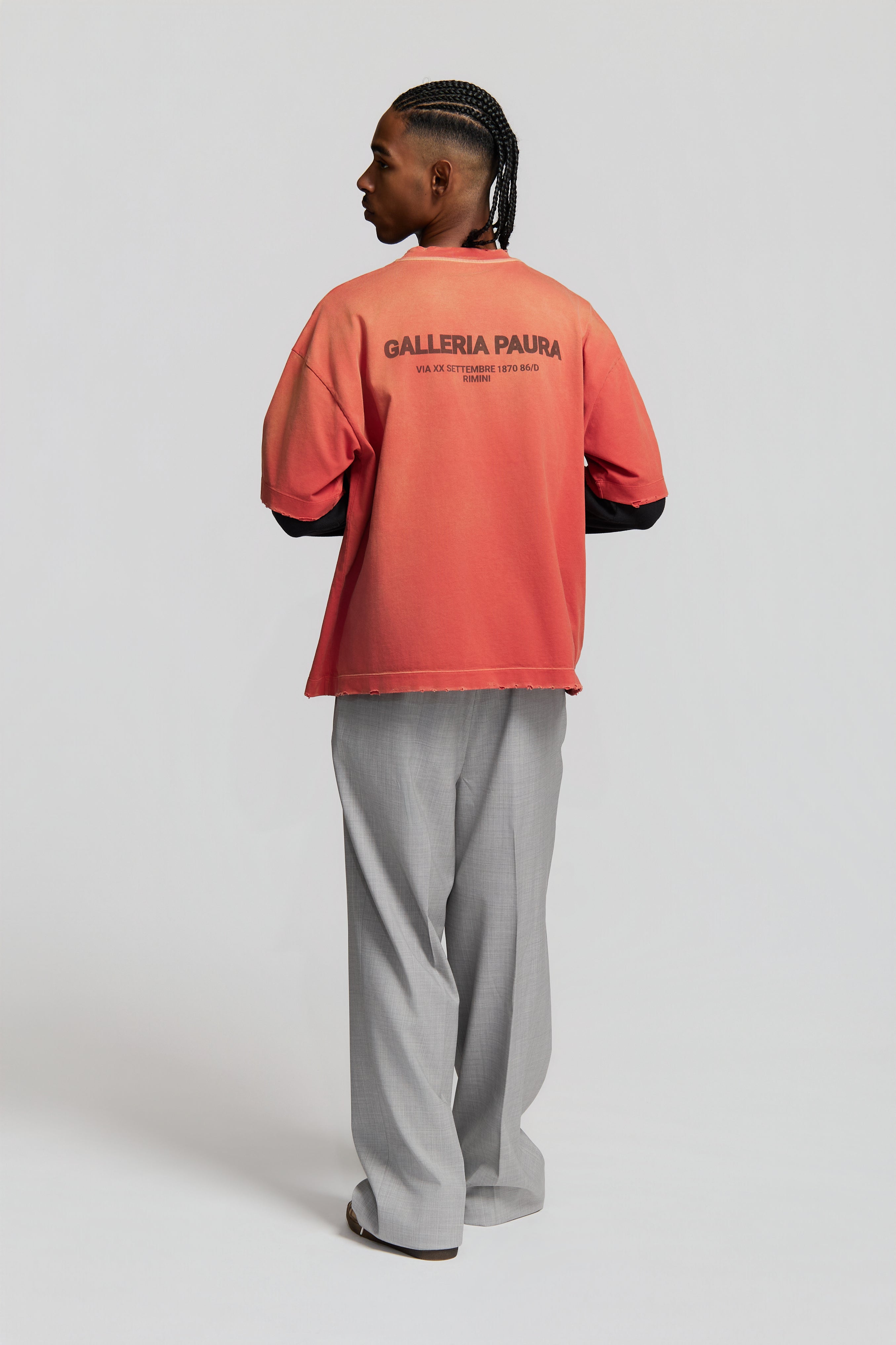 paura-Costa Oversized T-Shirt HQ Red-15DP10021010012