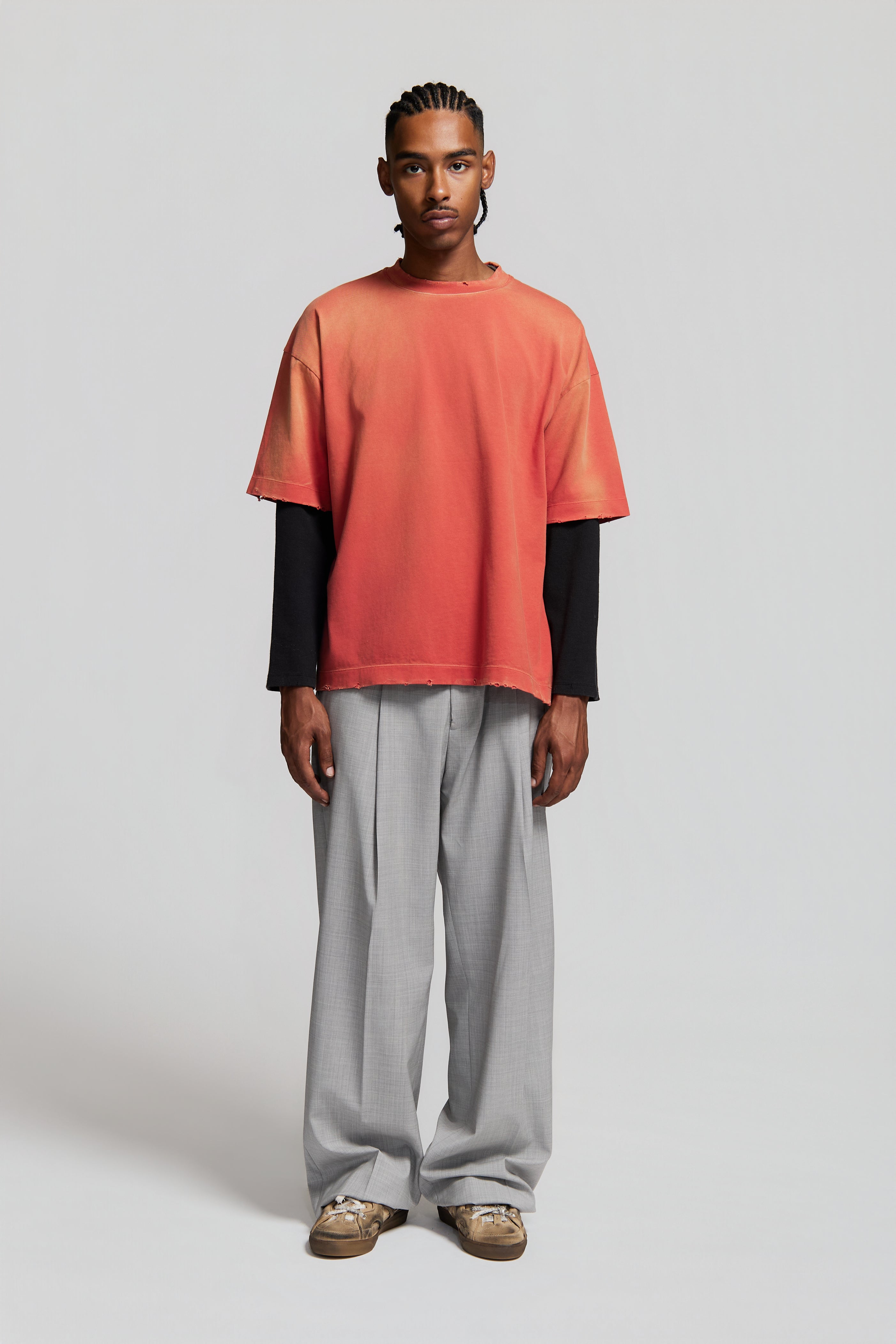 paura-Costa Oversized T-Shirt HQ Red-15DP10021010012